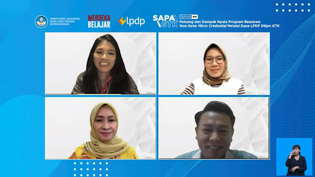 Webinar SAPA GTK episode 19 Peluang dan Dampak Nyata Program Beasiswa Non-Gelar Micro Credential Melalui Dana LPDP Ditjen GTK 2